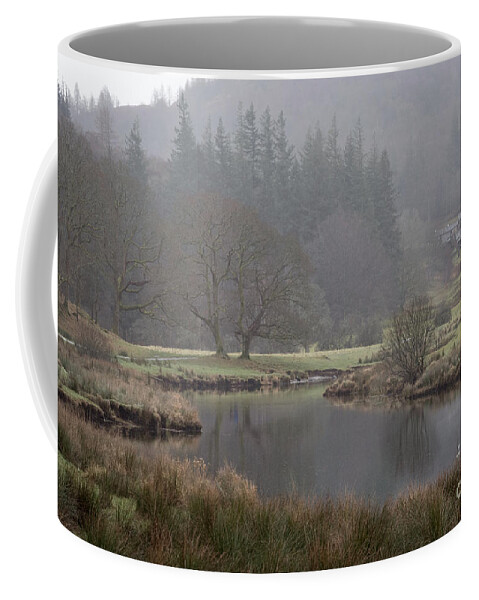 Lake District Coffee Mug featuring the photograph Stillwater River, Cumbria by Perry Rodriguez