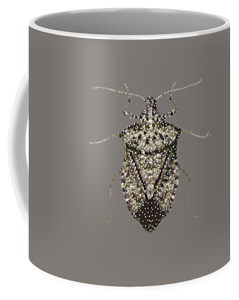  Coffee Mug featuring the digital art Stink Bug Transparent by R Allen Swezey