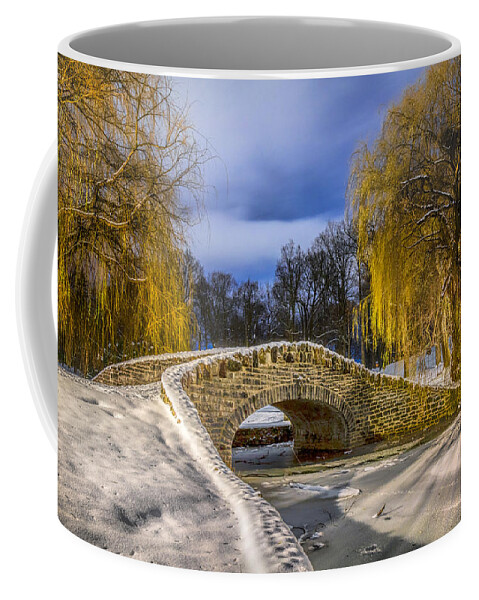 Stone Coffee Mug featuring the photograph Stone Bridge at Hiawatha by Rod Best