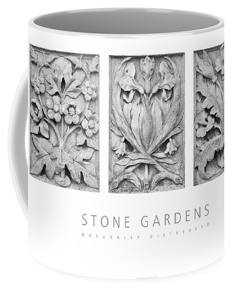 Flora Sculpture Reliefs Coffee Mug featuring the photograph Stone Gardens 2 Naturally Distressed Poster by David Davies