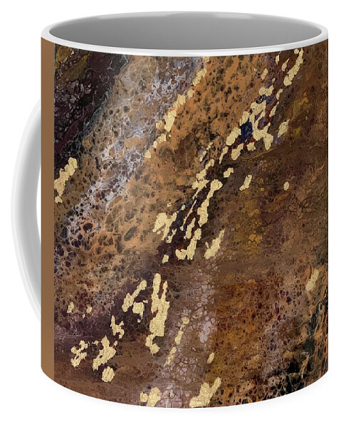 Stone Coffee Mug featuring the painting Stone by Nicole DiCicco