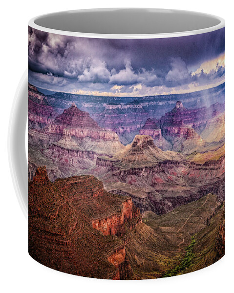 Grand Canyon National Park Coffee Mug featuring the photograph Storm Over the Grand Canyon by Norman Reid