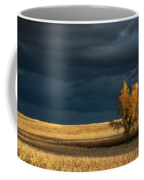 Nebraska Coffee Mug featuring the photograph Storm over the Nebraska Plains by Darren White