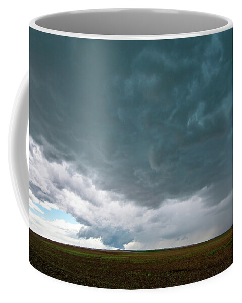 Storm Coffee Mug featuring the photograph Storm over the Plains by Wesley Aston