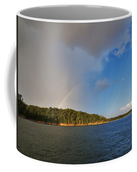 Lake Coffee Mug featuring the photograph Stormin' Sunshine by Ed Williams