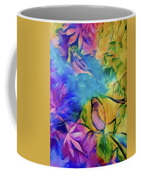 Story Coffee Mug featuring the painting Storybird by Lisa Kaiser