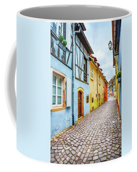 Alsace Coffee Mug featuring the photograph Street of Alsace, Colmar by Stefano Orazzini