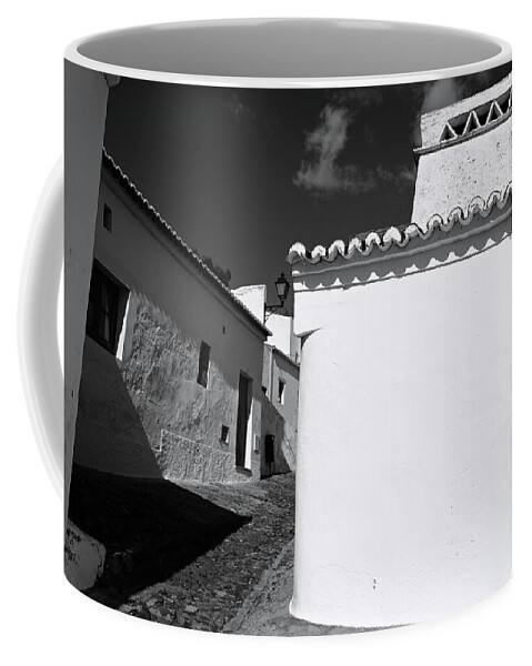 Alentejo Coffee Mug featuring the photograph Streets of a medieval castle. Alentejo by Angelo DeVal
