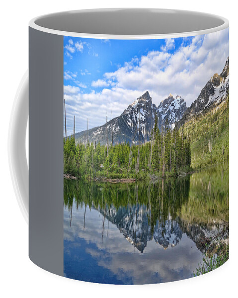 String Lake Reflections In Summer Coffee Mug featuring the photograph String Lake Reflections In Summer by Dan Sproul