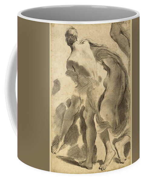 Gaetano Gandolfi Coffee Mug featuring the drawing Studies of Female Nudes by Gaetano Gandolfi