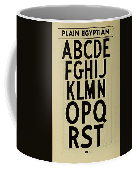 Painting Coffee Mug featuring the painting Studio handbook lettering over 250 pages, lettering, design and layouts, new alphabets 14 by MotionAge Designs