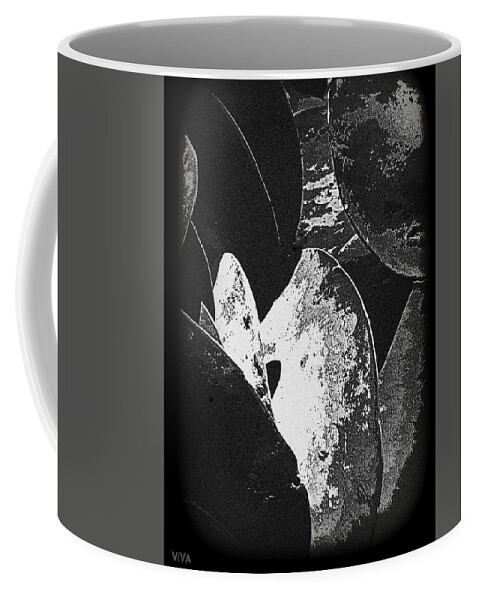 Succulents Coffee Mug featuring the photograph Succulents - In The Night Garden by VIVA Anderson