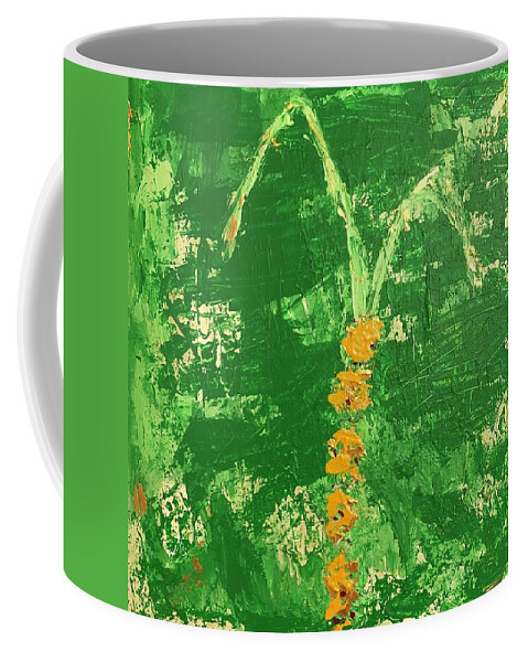 Sugar Cane Coffee Mug featuring the painting Sucre de Canne by Medge Jaspan