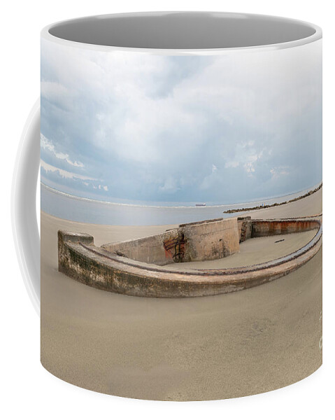 Historic Military Apparatus Coffee Mug featuring the photograph Sullivan's Island Coastal Defense - Panama Mount by Dale Powell