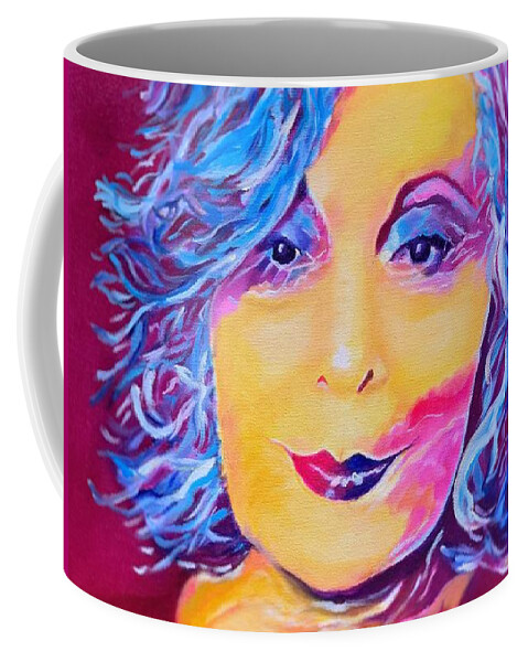 Sultry Coffee Mug featuring the painting Sultry by Juliette Becker