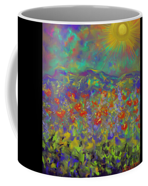 Summer Coffee Mug featuring the digital art Summer by Angela Weddle