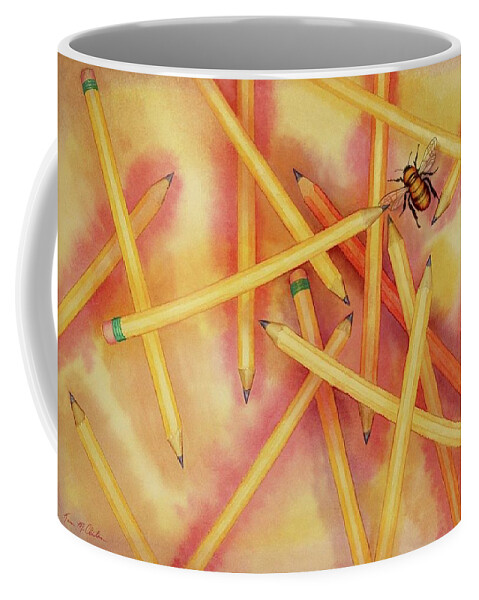 Kim Mcclinton Coffee Mug featuring the painting Summer Bee Gone by Kim McClinton