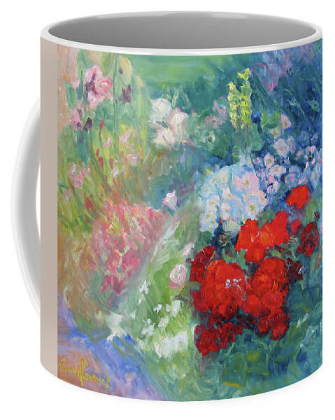 Flowers Coffee Mug featuring the painting Summer Garden by John McCormick