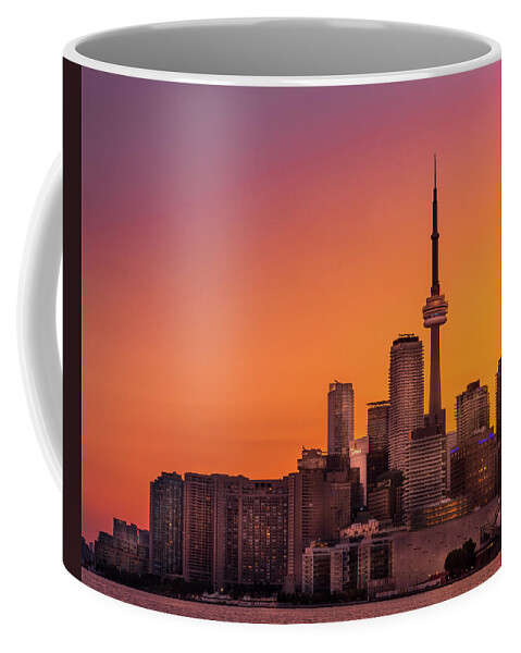 Cn Tower Coffee Mug featuring the photograph Summer in the City by Dee Potter