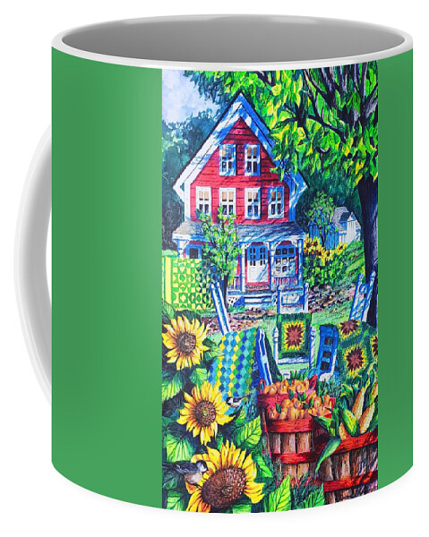 Summer Coffee Mug featuring the painting Summer Joy by Diane Phalen