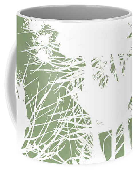 Wildflower Coffee Mug featuring the digital art Summer Lace Silhouette by Gina Harrison