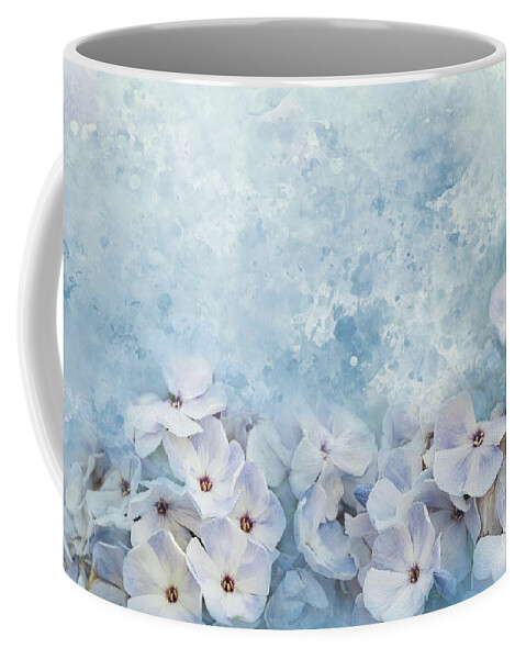 Blue Coffee Mug featuring the photograph Summer Phlox Textures by Amy Dundon