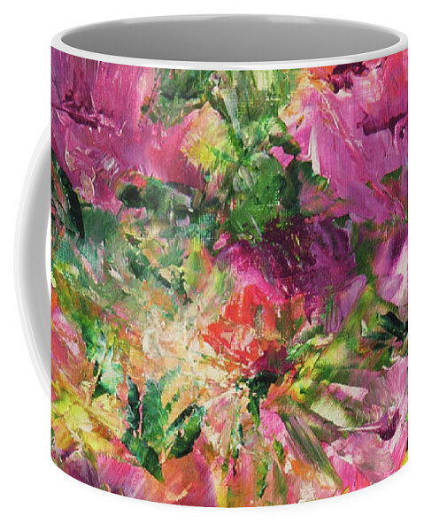 Flowers Coffee Mug featuring the painting Summer Posies by Zan Savage