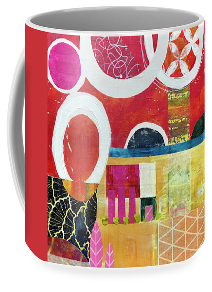  Coffee Mug featuring the mixed media Summer Slstice by Julie Tibus