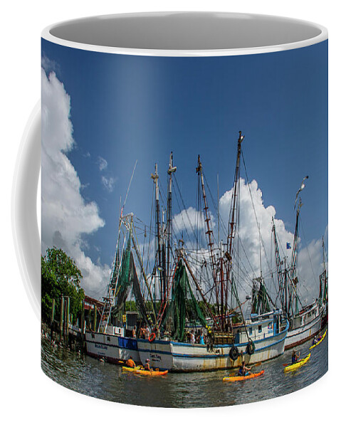 Shem Creek Coffee Mug featuring the photograph Summer Time Fun - Shem Creek Salty Waters by Dale Powell