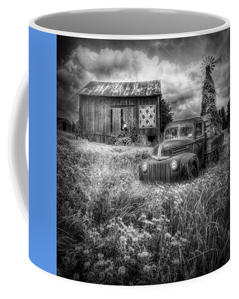 1941 Coffee Mug featuring the photograph Summerfields Black and White by Debra and Dave Vanderlaan