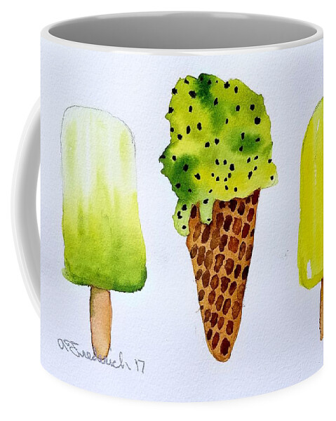 Summertime Coffee Mug featuring the painting Summertime by Ann Frederick