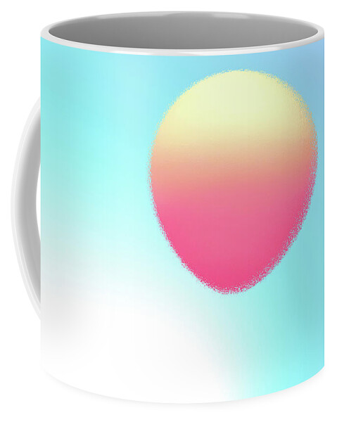 Sun Coffee Mug featuring the digital art Sun Balloon by Kathleen Illes