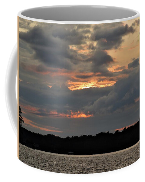 Sunset Coffee Mug featuring the photograph Sun Down For The Evening by Ed Williams