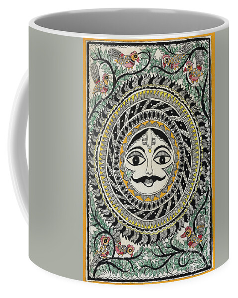  Coffee Mug featuring the painting Sun by Jyotika Shroff