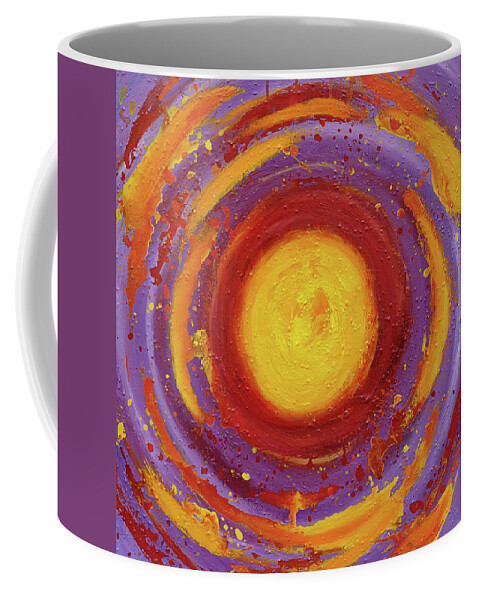 Sun Coffee Mug featuring the painting Sun by Maria Meester