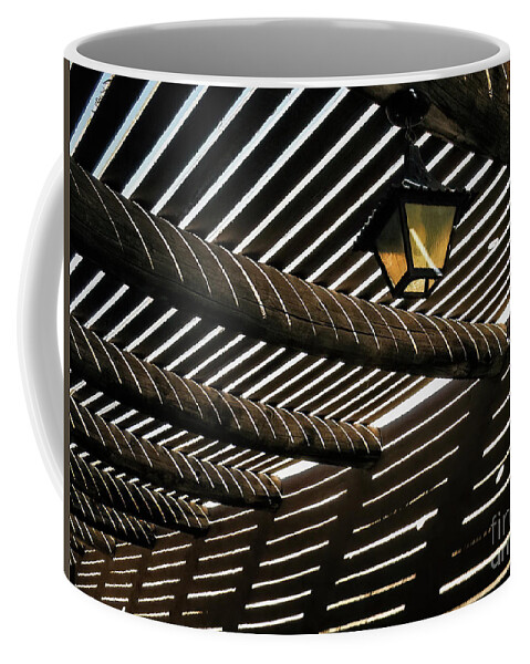 Architecture Coffee Mug featuring the photograph Sun Patterns by Al Andersen
