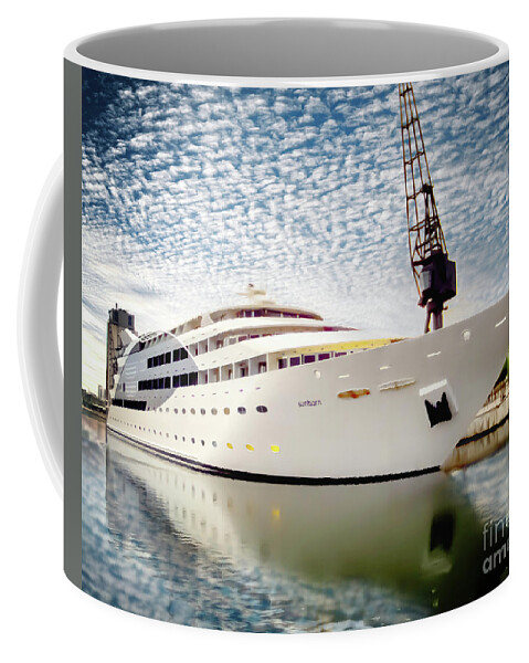 Yacht Coffee Mug featuring the photograph Sunborn by Jack Torcello