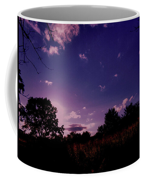 Sundown Coffee Mug featuring the photograph Sundown in the Field by Christopher Reed