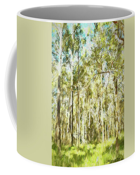 Forest Coffee Mug featuring the photograph Sundrenched forest by Frank Lee