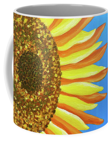 Sunflower Coffee Mug featuring the painting Sunflower One by Christina Wedberg