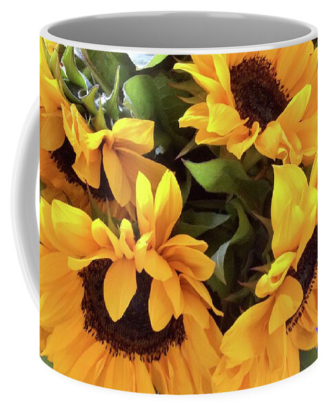 Sunny Coffee Mug featuring the photograph Sunflower Series 1-2 by J Doyne Miller