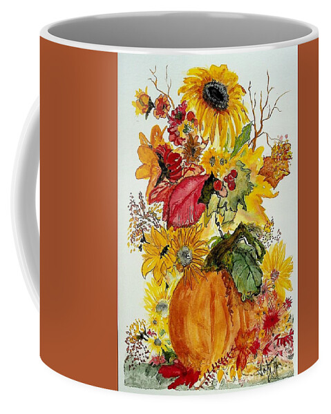 Sunflowers Coffee Mug featuring the painting van Gogh's got nothing by Valerie Shaffer
