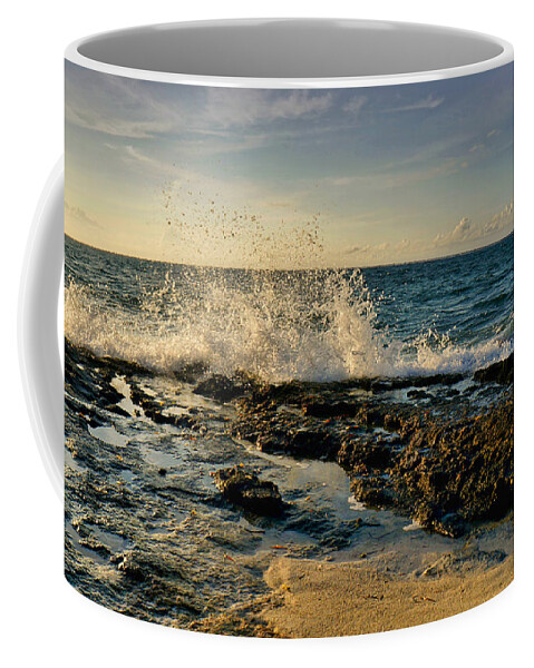 Splash Coffee Mug featuring the photograph Sunlit Splashes by Montez Kerr