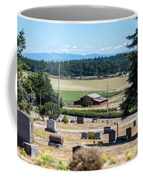 Sunnyside Cemetery Headstones Coffee Mug featuring the photograph Sunnyside Cemetery Headstones by Tom Cochran