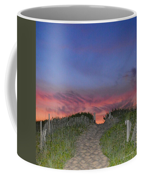 Forbes Access Coffee Mug featuring the photograph Sunrise at Forbes access by Barbara Ann Bell