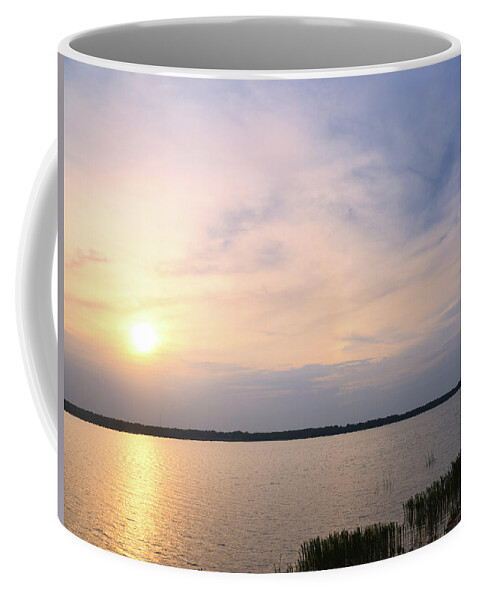 Lake Coffee Mug featuring the photograph Sunrise At Lake Murray 2 by Andrea Anderegg