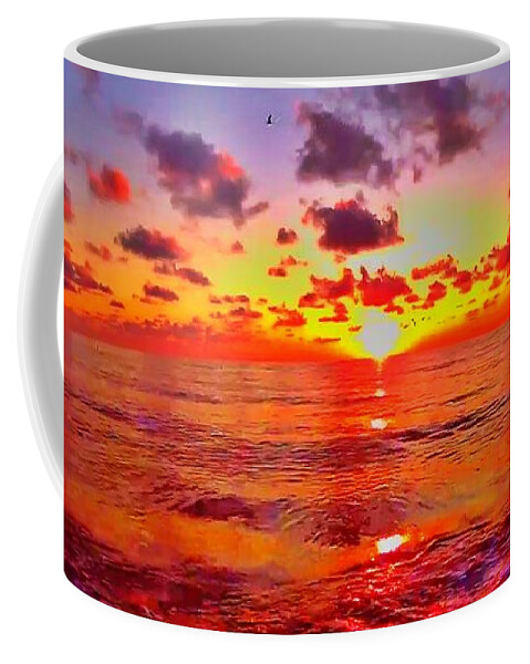 Sunrise Coffee Mug featuring the photograph Sunrise Beach 1049 by Rip Read
