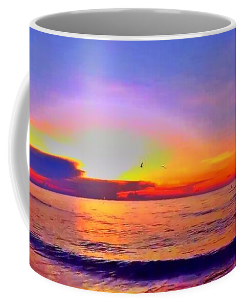 Sunrise Coffee Mug featuring the photograph Sunrise Beach 708 by Rip Read