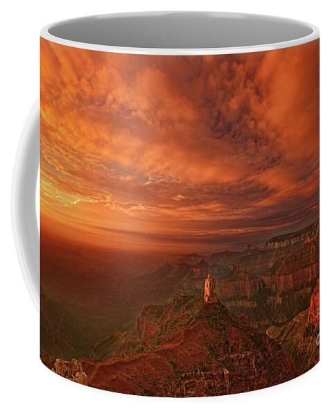 Dave Welling Coffee Mug featuring the photograph Sunrise Clouds North Rim Grand Canyon National Park Arizona by Dave Welling