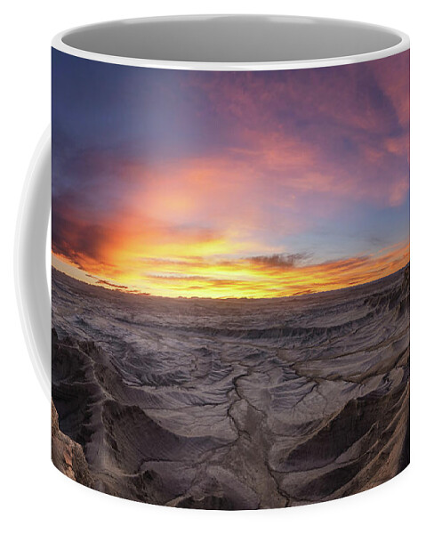 Moonscape Overlook Coffee Mug featuring the photograph Sunrise From The Moon by Michael Ver Sprill
